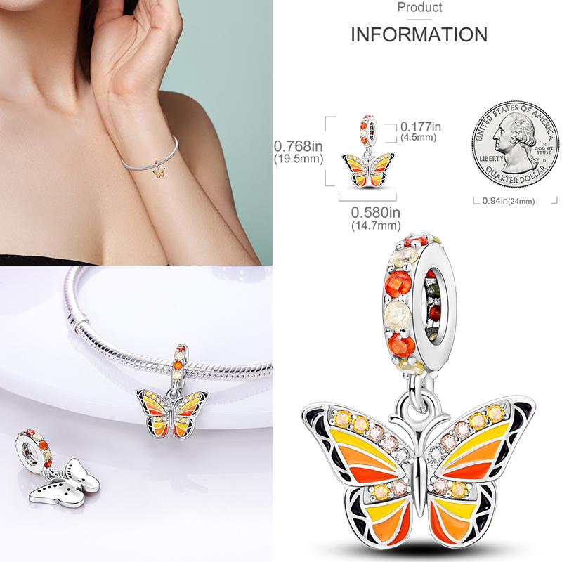 925 Стерлинговое Серебро Красочный Ловец Снов Светящийся Светлячок Подарок Самолет Земля Шармы Подходят Оригинальный Подвеска DIY Изготовление Ювелирных Изделий