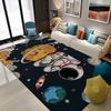 Мультяшный ковер Космонавт в космосе Ковер Галактика Вселенная Ковер Планета Ракета Детская спальня Декор Напольный коврик Домашние коврики для ванной-туалета Придверный коврик