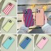 Простой Чехол-Бампер в Полоску для iPhone 17,16,15,14,13,12,11 Pro Max,16Plus,XS Мягкий Черный