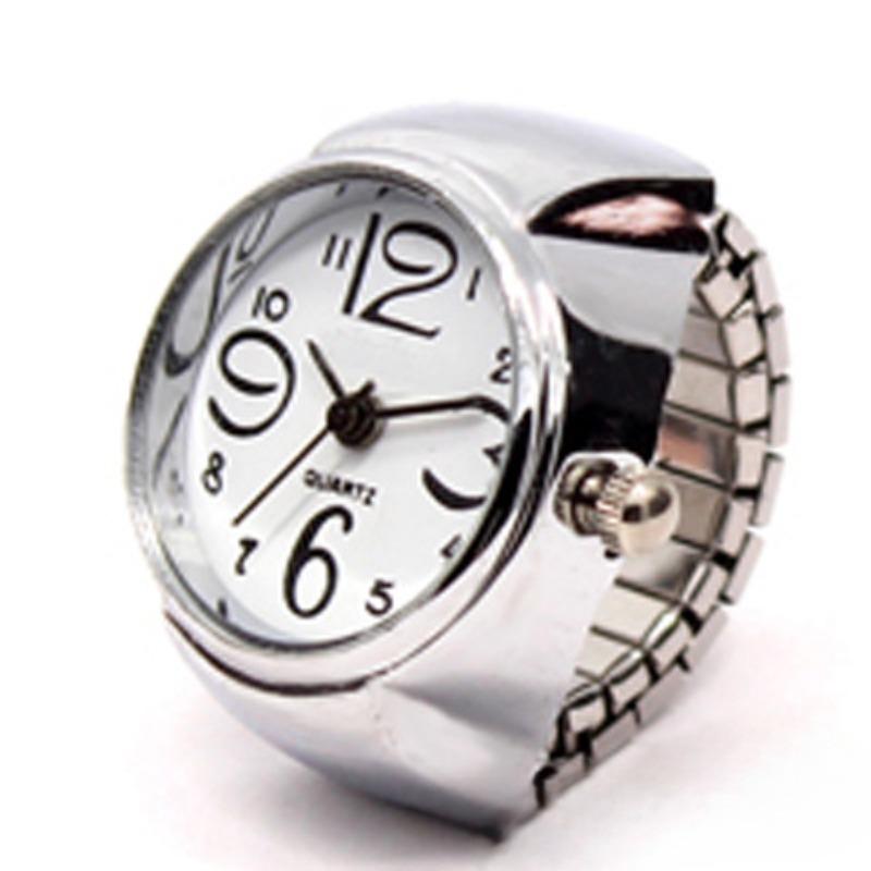 1PC Personalized Men's and Women's Finger Watch Hot Sale Couple Ring Watch Fashion Alloy Case