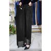 Middle-aged Women's Jeans Spring Autumn Stretch Waist Straight Denim Pants Large Size Loose High Waist Casual Black Blue Trouser
