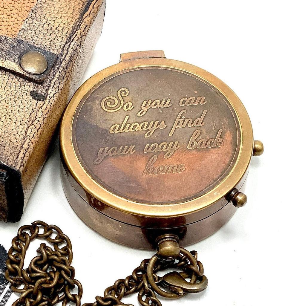 Pocket Compass Brass Nautical Compass, Handmade Compass, Christmas Gift, Gift for Husband, Gift for Her, Wedding Gift
