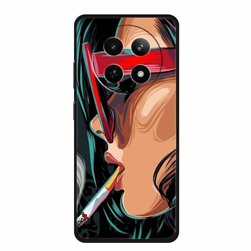 Чехол для Realme 13+ 5G Животные Мягкий Силикон ТПУ Чехлы для Телефона Задняя Крышка Для OPPO Realme 13 Plus 5G RMX5002 Защитный Чехол Волк Coque