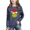 Boys Girls Child Fashion Daily Versatile Casual Crewneck Sweatshirts Daily Long Sleeve Patchwork Top Sweatshirts
