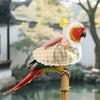 Parrot Warm Cape Plush Birds Outerwear Furry Plaid Small Animals Cozy Cloak for Winter Pet Costume Accessory