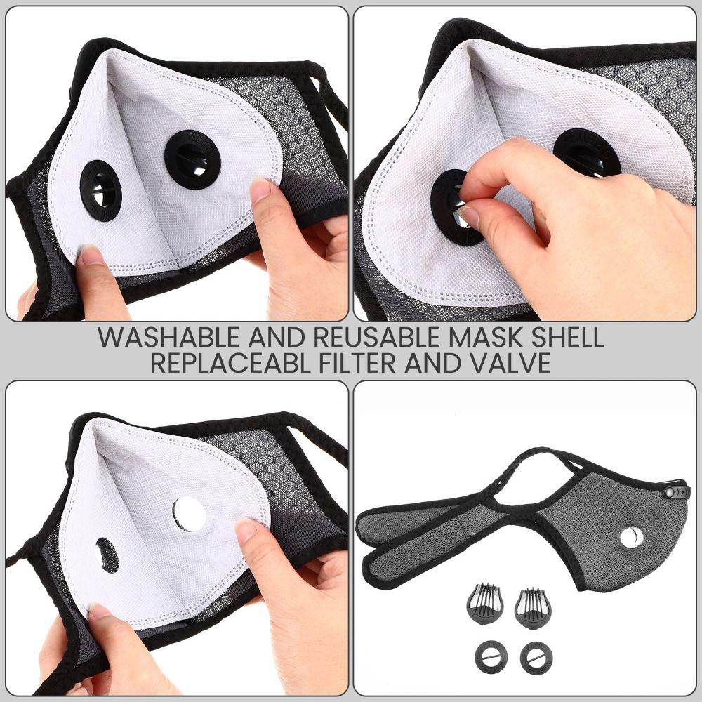 Nose Clamp Dust Mask Adjustable Activated Carbon Filters Breathable Respirator Mask  Painting