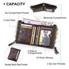 CONTACT'S Genuine Leather Vintage Wallet Men Short Coin Purse Unisex Small Wallets High Quality Designer
