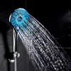 Temperature Sensor Colorful LED Shower Head Handheld Luminous Shower Sprayers  Home