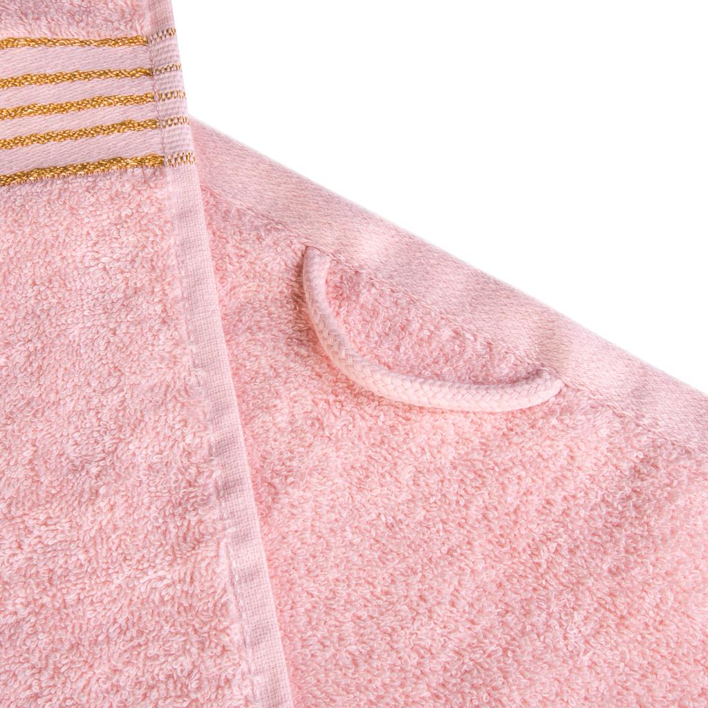 70x140 cotton TERRY bath towel, single-colored TIWANO powder pink