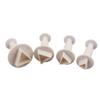 4pcs Food Grade Plastic Geometric Pattern Cutting Mold Cookie Moulds Set Cake Cutters Baking Tools