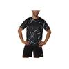 Asics SS25 Logo Running Удобная дышащая футболка с коротким рукавом для мужчин, черные 2011D092-001