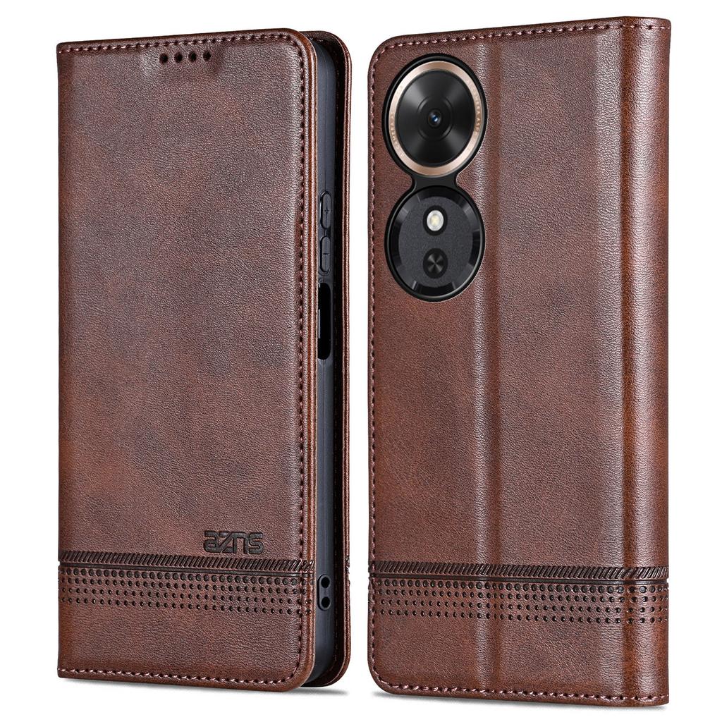 AZNS Чехол для Honor Play 60 5G Текстура коровьей кожи PU кожа Кошелек Чехол для телефона