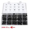 Boxed 300PCS Snap-in Fasteners for Toyota, Honda, Ford, GM Interiors and Bumpers