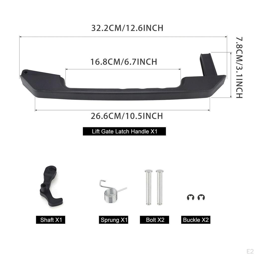 Ручка задней двери, защелка подъемной двери 15135441, простая установка, черная, сменная, наружная, текстурированная