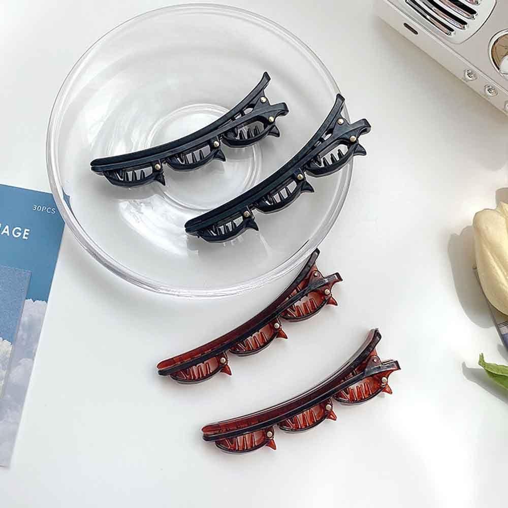 Hair Clip Twist Plait Headband Hair Clip Multi-Layer Hollow Woven Double Bangs Hairstyle Hairpin