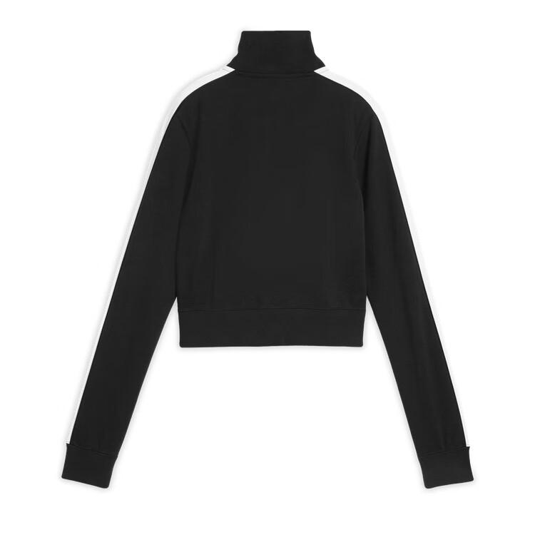 Puma T7 Ss25 Архивный логотип Стойка Воротник Короткий Приталенный Спортивный Лонгслив Женские куртки 634052-01