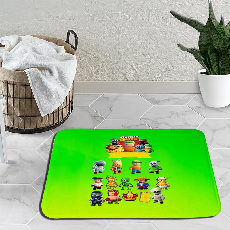 Ковер с героями мультфильмов Stumble Guys, ковер для игр, украшение для спальни, коврик для йоги, аниме, уличный ковер, нескользящий ковер, подарок на день рождения