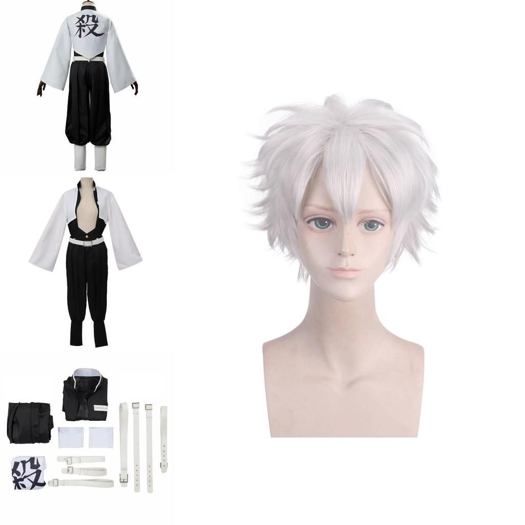 Потрясающий набор для косплея «Истребитель демонов: Клинок, рассекающий демонов» Столп Ветра Санеми Шинадзугава для поклонников аниме