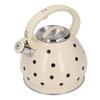 Whistling Kettle,3.5L Whistling Kettle Polka Whisteling Tea Kettle Stainless Steel Teapot Reliable and Durable