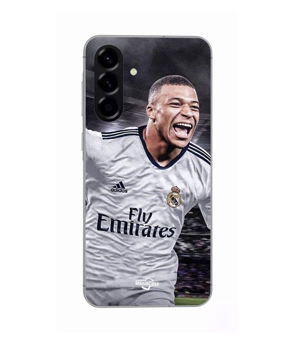 Coque - Maniacase - Samsung Galaxy A56 - Silicone - Kylian Mbappe - Noir