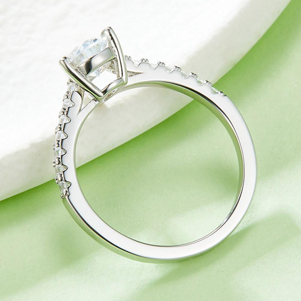 Модные грушевидные кольца 5*8 мм Vvs1 D Цвет настоящий муассанит с бриллиантами из стерлингового серебра 925 пробы кольца обручальные юбилейные украшения