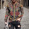 New African Geometric Ethnic Pattern 3D Print T-Shirts Men Woman Long Sleeve T Shirt Harajuku Pullovers Tees Tops Kids Clothing