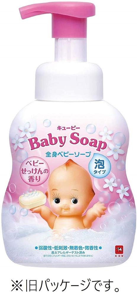 Kewpie детское мыло для всего тела детское мыло ароматизированное пенное с дозатором 400 мл