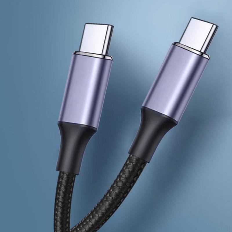 Кабель для зарядки USB C - USB C 100 Вт, кабель для зарядки Type C, кабель для быстрой зарядки, передача данных 480 Мбит/с для телефона, планшета