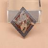 Тяжелая промышленность Винтажная большая брошь в виде журавля Модная атмосферная мода Животное Геометрическая одежда Блейзер Одежда Куртка Платье