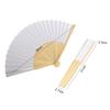 10Pcs Blank DIY Folding Fan Hand Practice Foldable Paper Fan Portable Hand-painted Personalized Creative for Dance Cosplay Props
