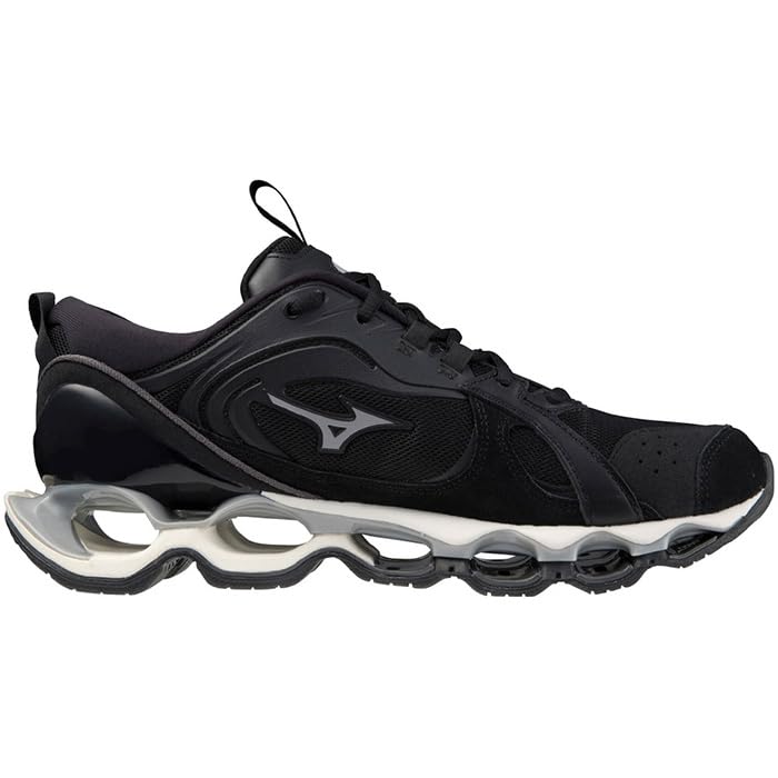 Mizuno Кроссовки Wave Prophecy B2, Идеальны для поездок на работу, в школу и для повседневной жизни, Повседневные, Черные, Размер 25,0 см, 2E
