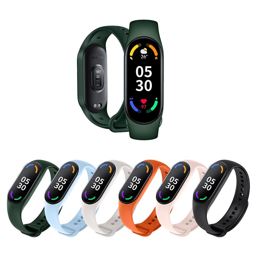 Подходит для Xiaomi Mi Band 7, ремешок для часов Smart Mi 7, цветной ремешок для часов из ТПУ, спортивный сменный ремешок