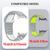 Silicone Strap For Samsung Galaxy Watch 8 40mm 44mm/8Classic Bands Belt Breathable Sport Correa Bracelet for Galaxy Watch Ultra