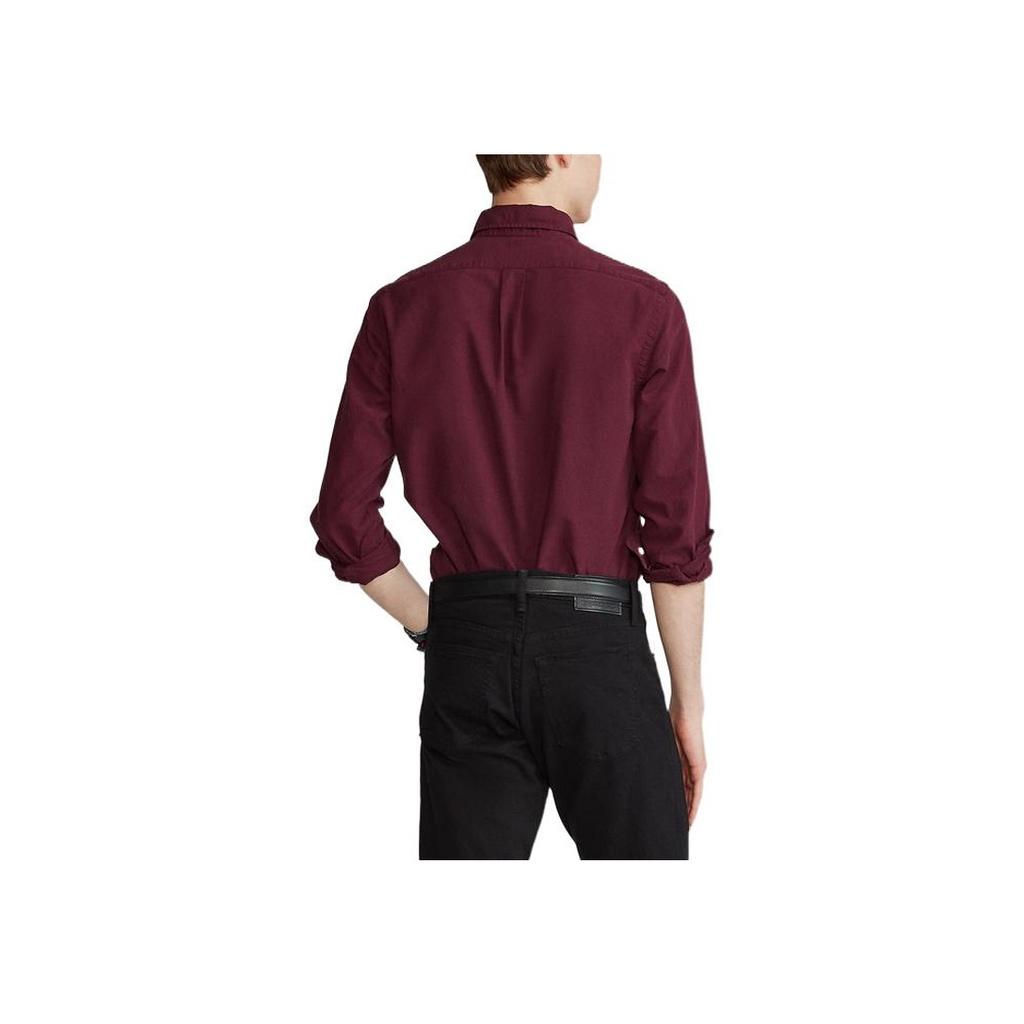 Polo Ralph Lauren Solid Logo Embroidered Long Sleeve Shirt Men Shirts MNPOWOV16821745-600