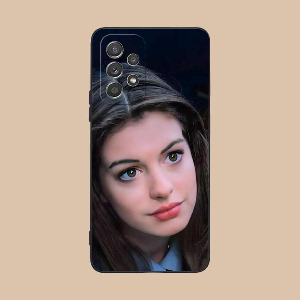 Чехол для мобильного телефона Anne Hathaway для Samsung Galaxy A56 55 54 53 52 51 36 35 34 23 16 15 5G Цветной чехол Красивый роскошный чехол