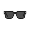 Burberry Temples Logo Print Acetate Irregular Sunglasses Men's Black