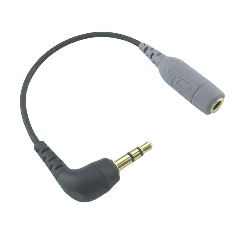 3.5mm to TRRS Microphone Cable Adaptor 3.5mm Female TRRS Microphone Adapter for SC3/SC4 Mic Camera Recording