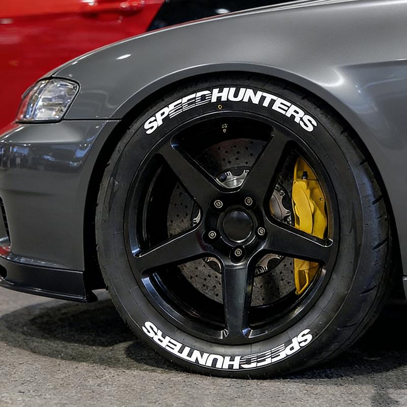 Белые Наклейки Буквы на Шины SPEEDHUNTERS Резиновые Наклейки на Боковину Колес Универсальные Буквы на Шины Автомобиля Стайлинг Производительности DIY