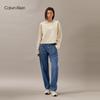 Calvin Klein Джинсы Женские Высокая Талия Свободный Крой Деним Джинсы J223955