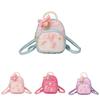 Adorable Cartoon Butterfly Kids Backpack Pearl Handle Stylish Pink School Bag