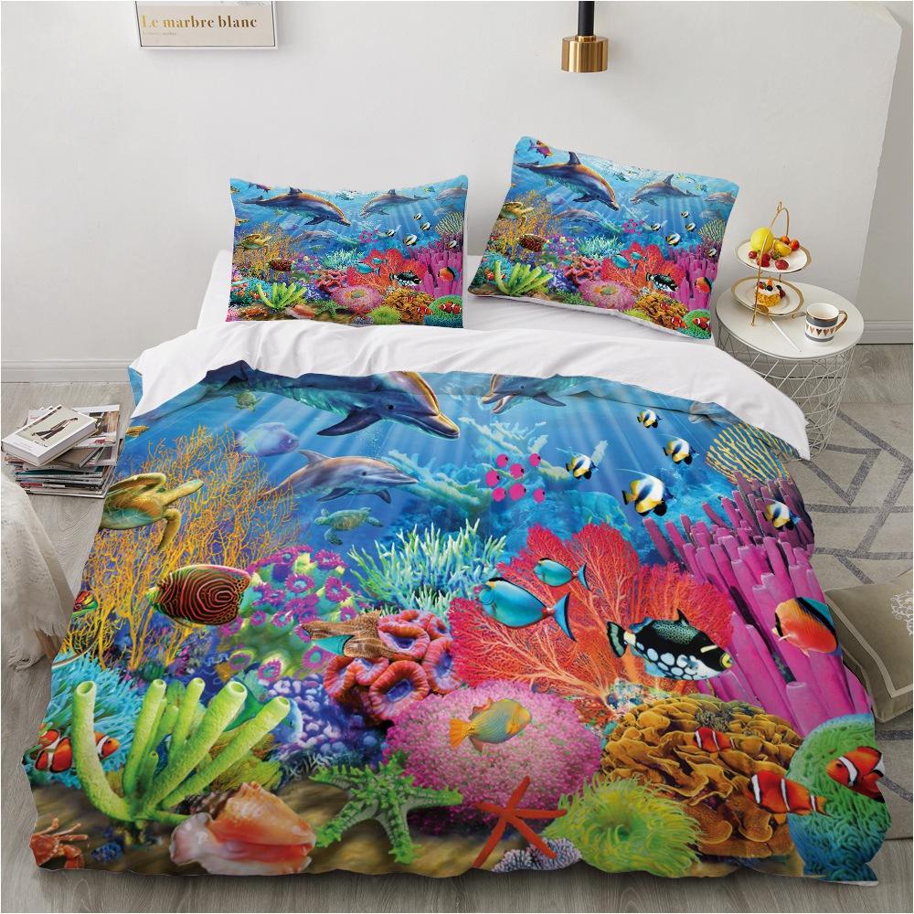 3D Animal Bedding Set Boys' Teenagers Down Duvet Cover Pillowcase Single Double Full Size Cover Kid Gift Luxury Home Textile