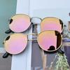 Новые женские солнцезащитные очки Ретро круглые солнцезащитные очки Цветные зеркальные мужские очки для вождения и рыбалки.