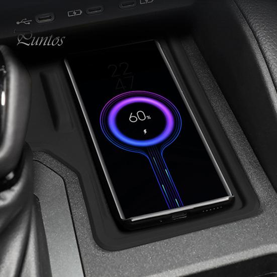 Защитный коврик для беспроводной зарядки центральной консоли, износостойкий, нескользящий, водонепроницаемый, для центральной консоли Toyota Prado 2024-2025