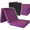Matelas Invité Extra Épais - Violet - 195 X 80 X 15 Cm - Pliable - Anti-allergique - 1 Place