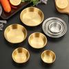 1Pcs Sushi Dipping Sauce Dishes Mini Appetizer Plates 304 Stainless Steel Seasoning Tray 7/8/10/11cm Bowl Sauce Plate