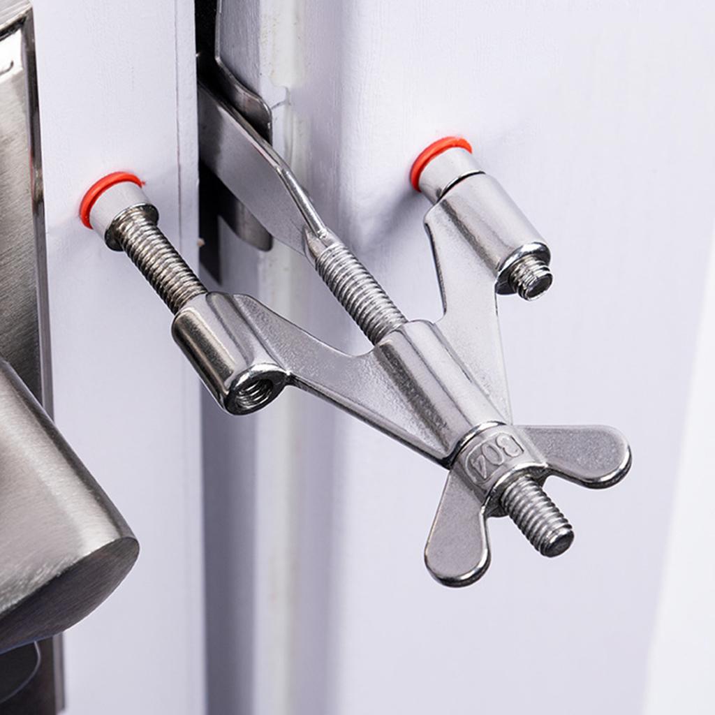 Дорожные блокираторы из нержавеющей стали для временной блокировки дверей, дверные замки, устройство, идеально подходящее для путешествий, отеля, дома