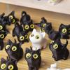3D-печатные ornaments с большими глазами, мини-статуэтки кошек, миниатюрные милые котята, поделки для микро-ландшафтов, маленькие ornaments, украшение для рабочего стола