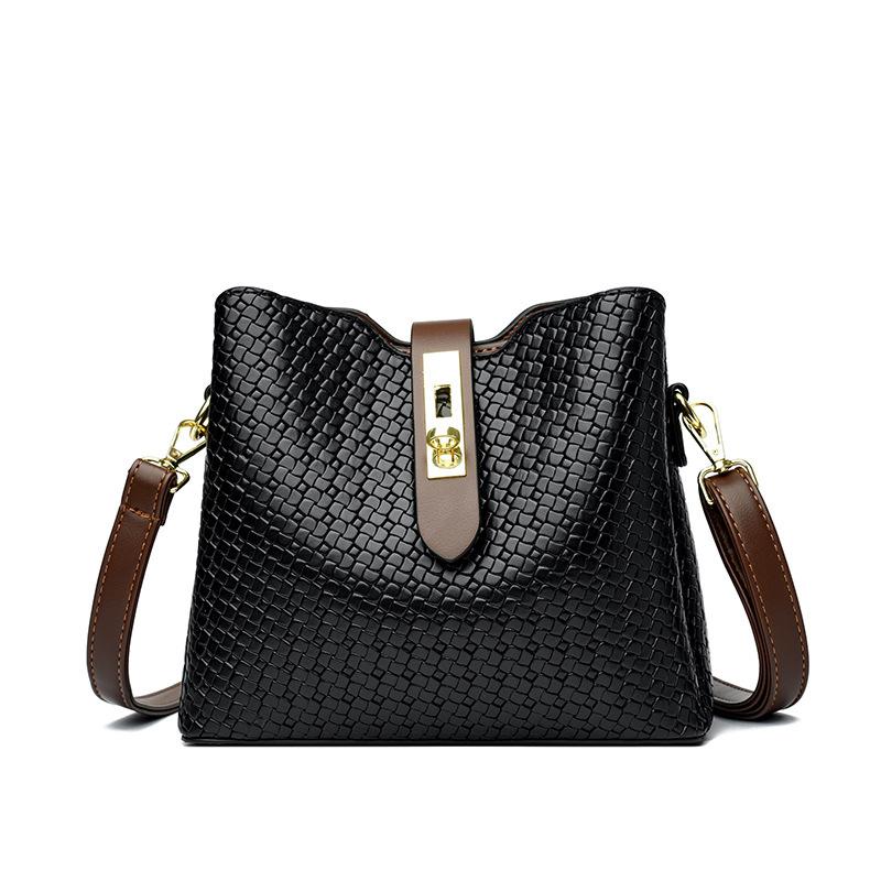 Новая модная корейская стильная простая и атмосферная сумка через плечо на одно плечо модная женская сумка-ведро