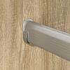 Clothes Rod 2 pcs Silver 372 x 15 x 29 mm Aluminium Alloy