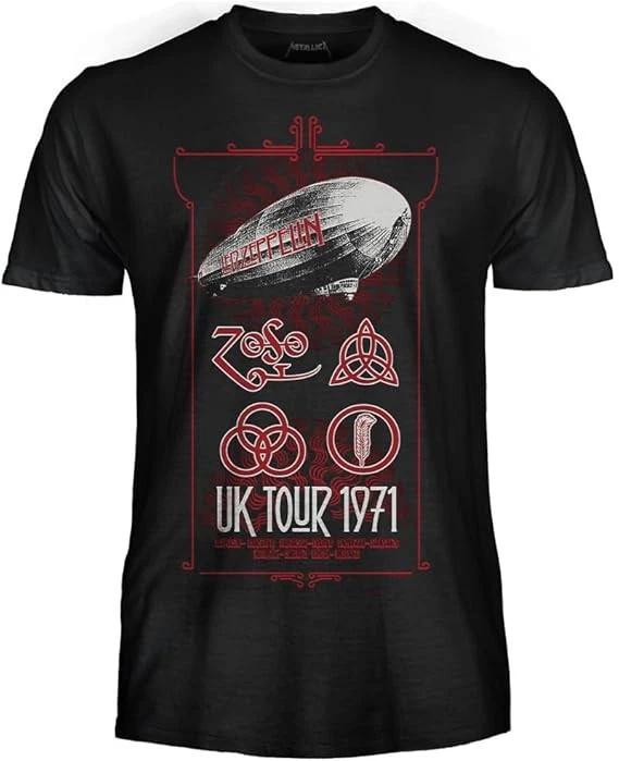 Led Zeppelin T-Shirt Adult UK Tour 1971 Official Original
